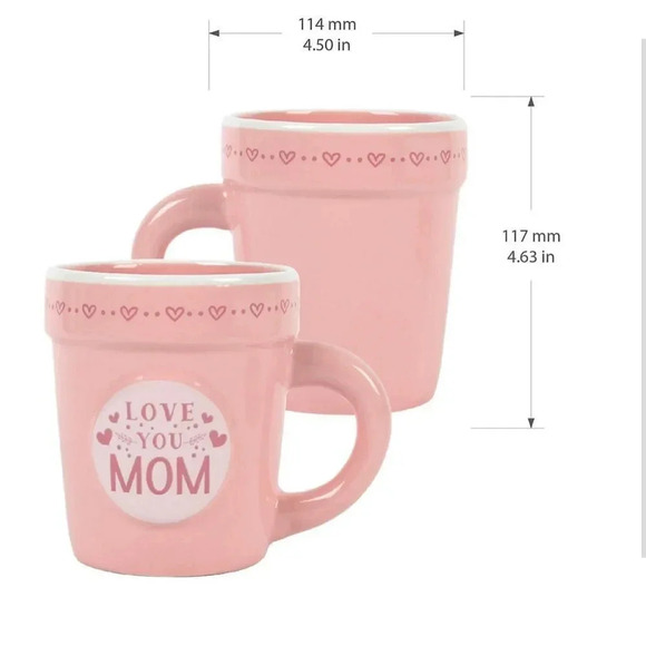 I love you Mom Planter/ Mug Spring - Picture 4 of 9